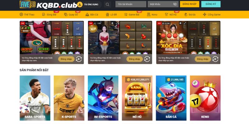 Khám phá kho game đặc sắc trong cổng cược FIVE88