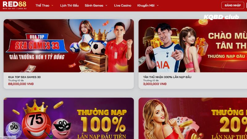 Khuyến mãi hấp dẫn tại RED88